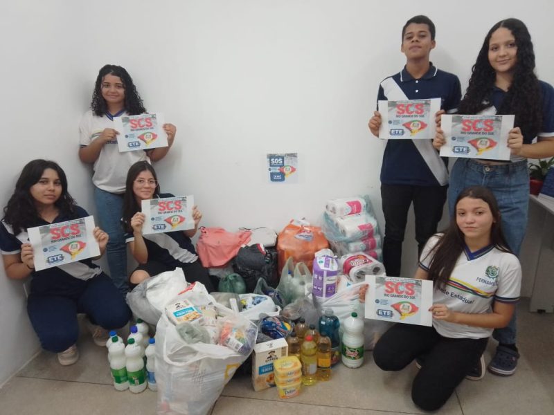 Escolas da Rede Estadual fazem campanha para arrecadar donativos para o Rio Grande do Sul